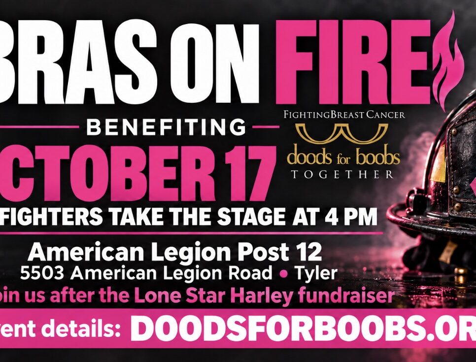 Bras on Fire event flyer